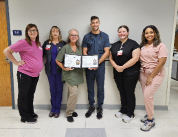 ER staff with awards